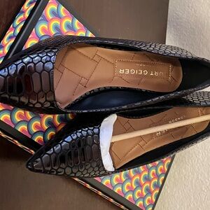 Kensington Snake Print Leather Dress Pumps